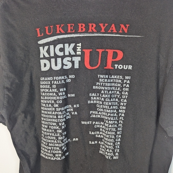 Luke Bryan Kick Up the Dust Tour Shirt country music womans medium - Picture 4 of 5